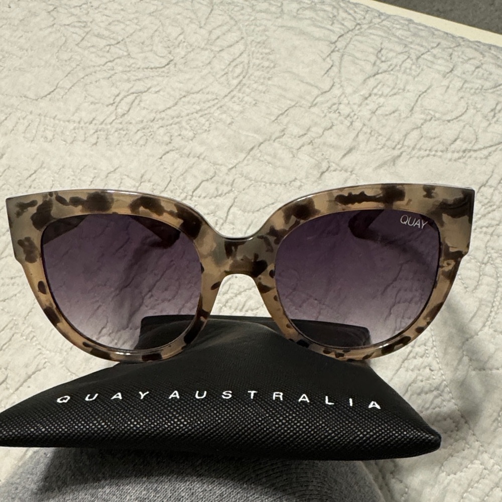 Quay Australia Tortoise Shell Sunglasses Limelight